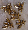 Bumble Bee Charm in Oxidized Brass