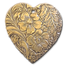 Embossed Heart Charms (2)