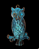 Winking Owl Brass Stamping